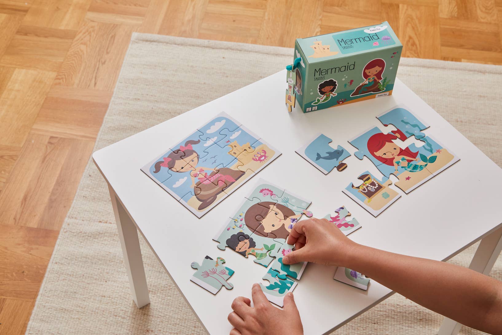 3er Set Puzzle - Meerjungfrau