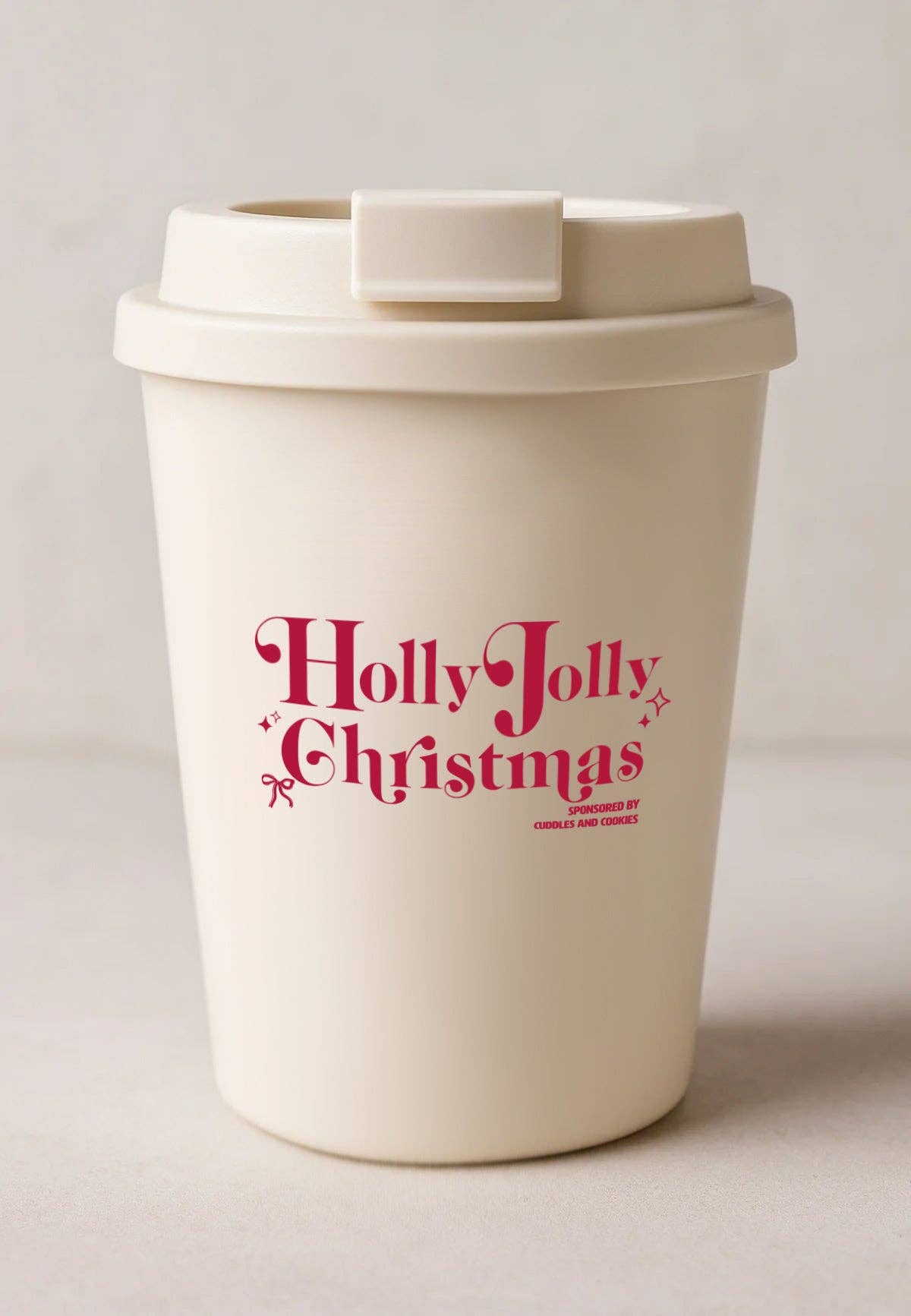 Coffee to go Cup Holly Jolly