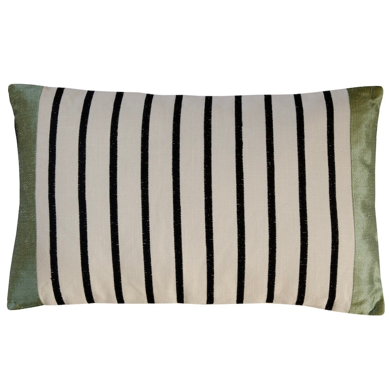 Kissen Streifen Grün