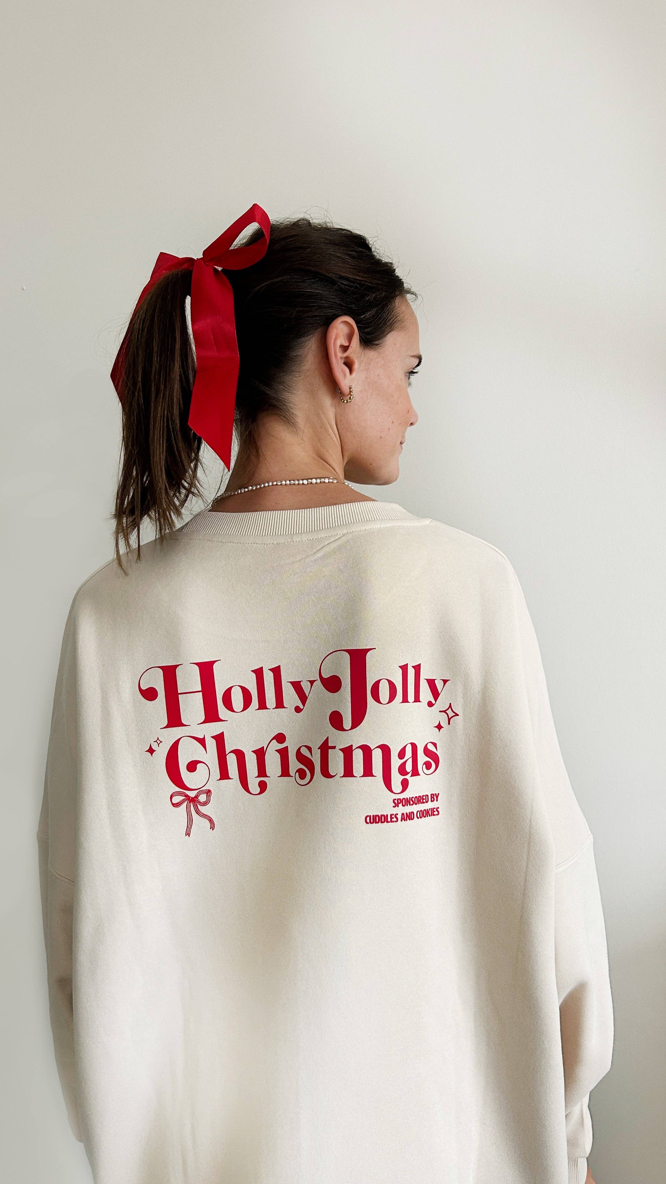 Erwachsenen Sweatshirt XMAS Holly Jolly