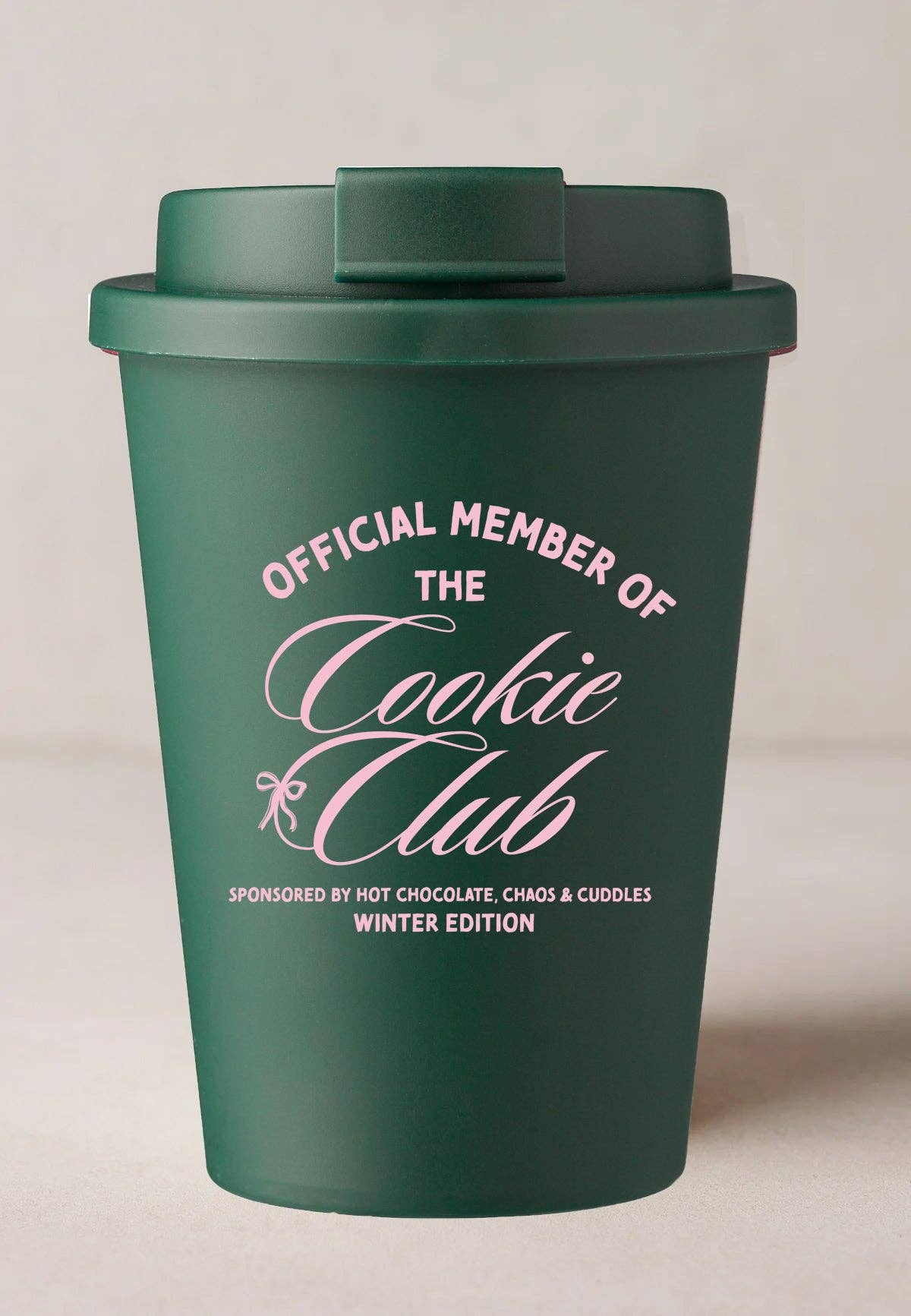 Coffee to go Cup grün "Cookie Club"