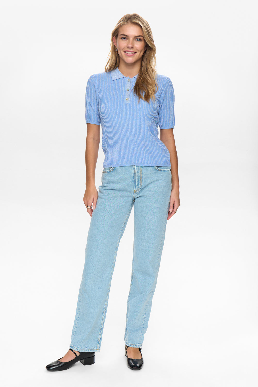 NUMIMI Poloshirt blau