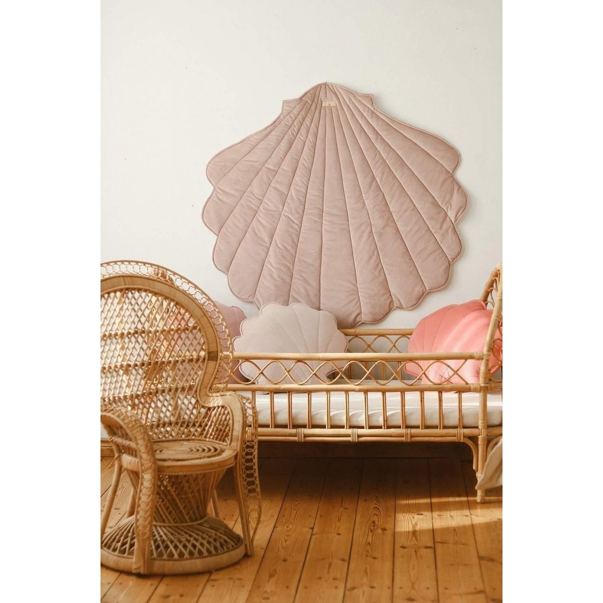 Powder Pink Samt-Shell-Matte