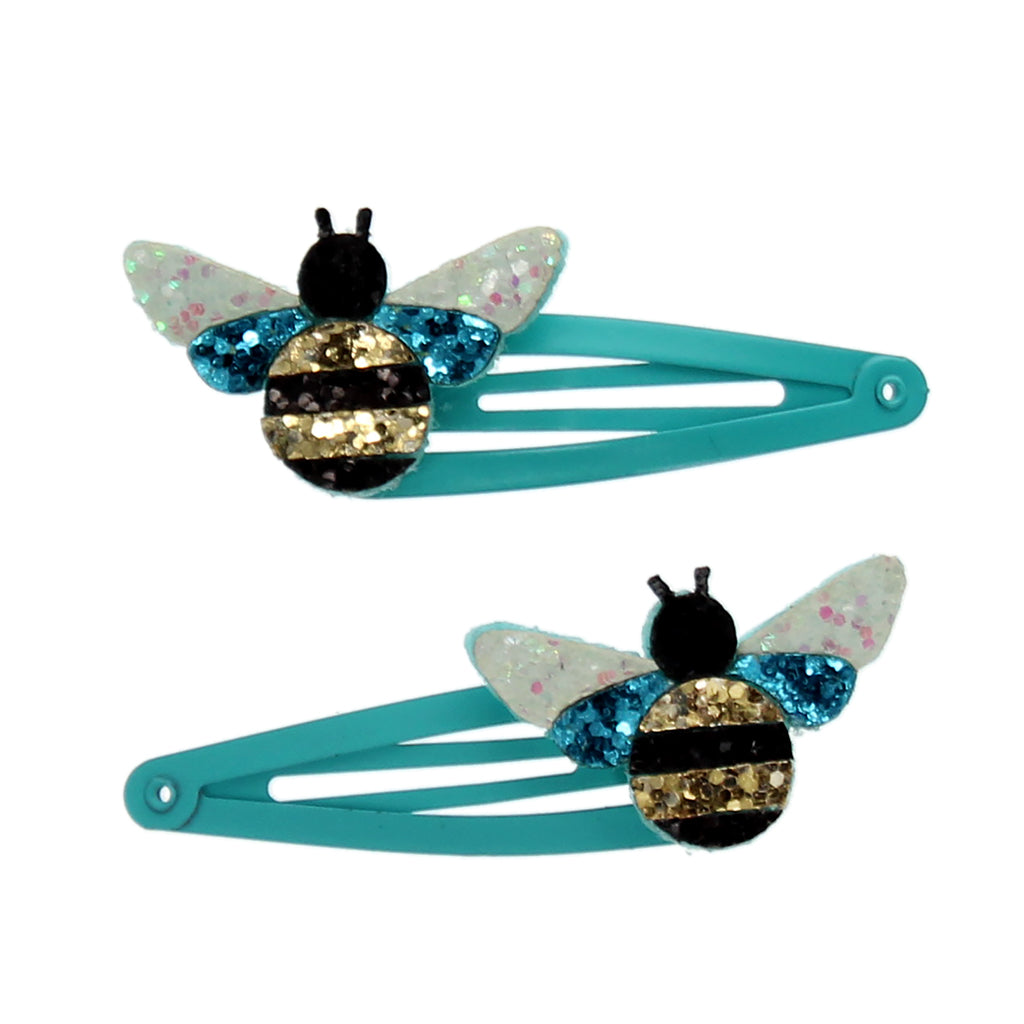 Bumblebee Glitter Hair Clips (set of 2)