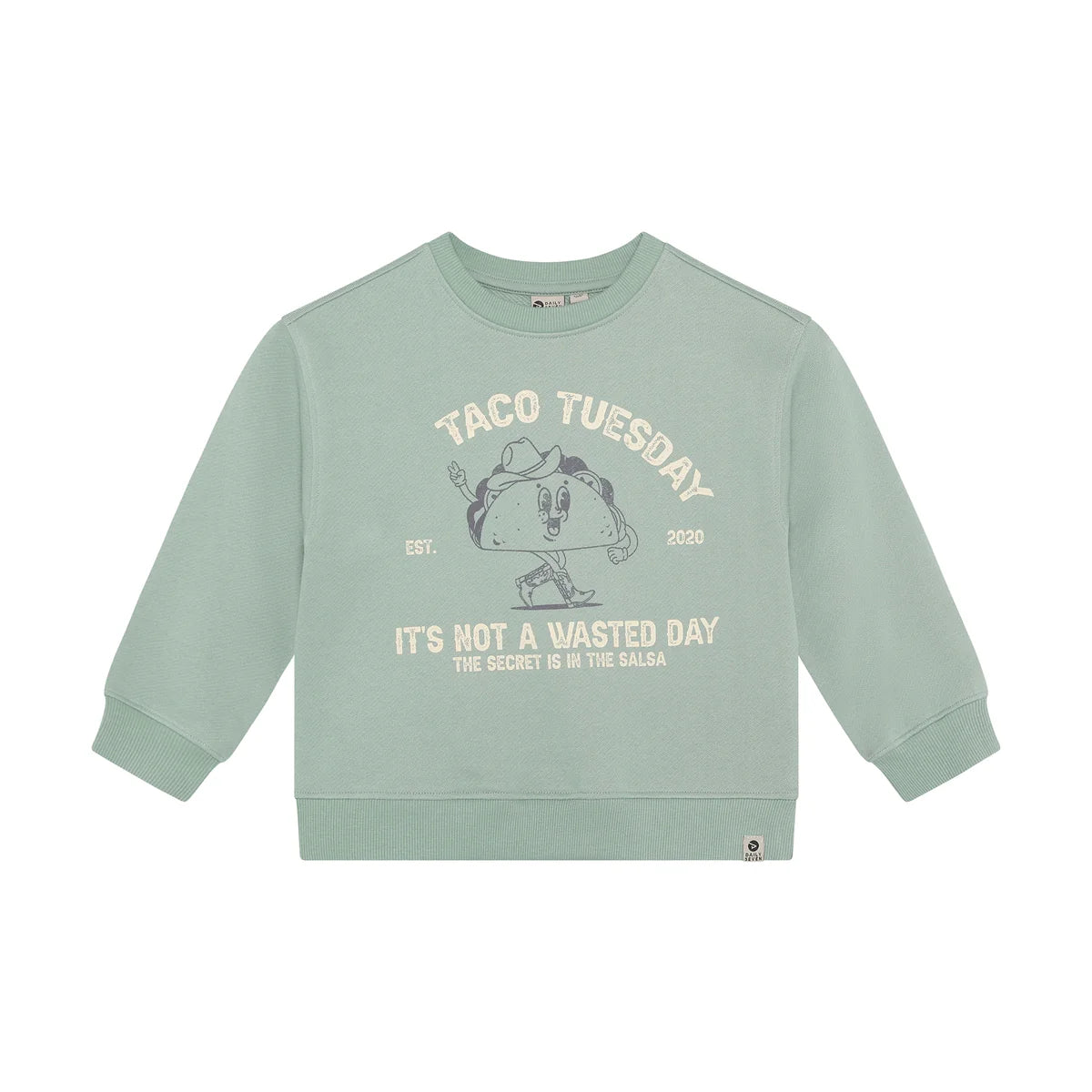 Oversized Sweater Print - Green Milieu - Taco Tuesday