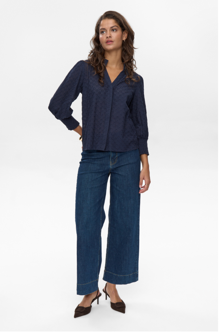 Bluse - NUSALVIE Dark Sapphire