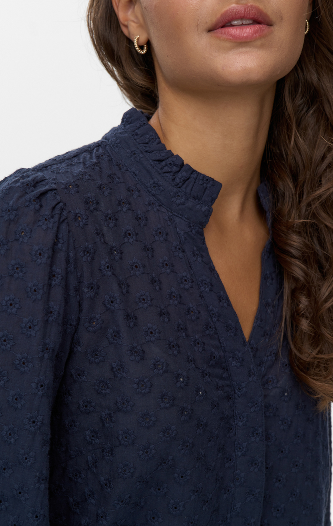Bluse - NUSALVIE Dark Sapphire