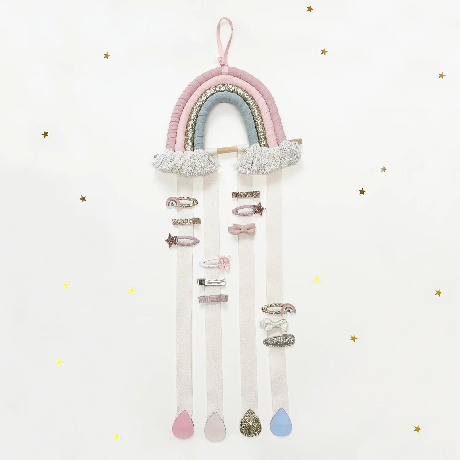 Regenbogen-Tropfen-Spangenhalter