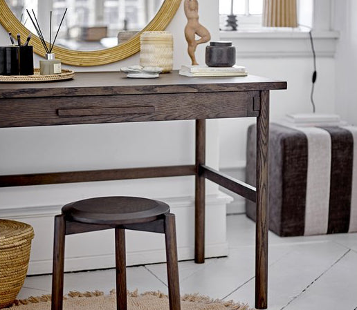 Flint Pouf, Braun, Polyester