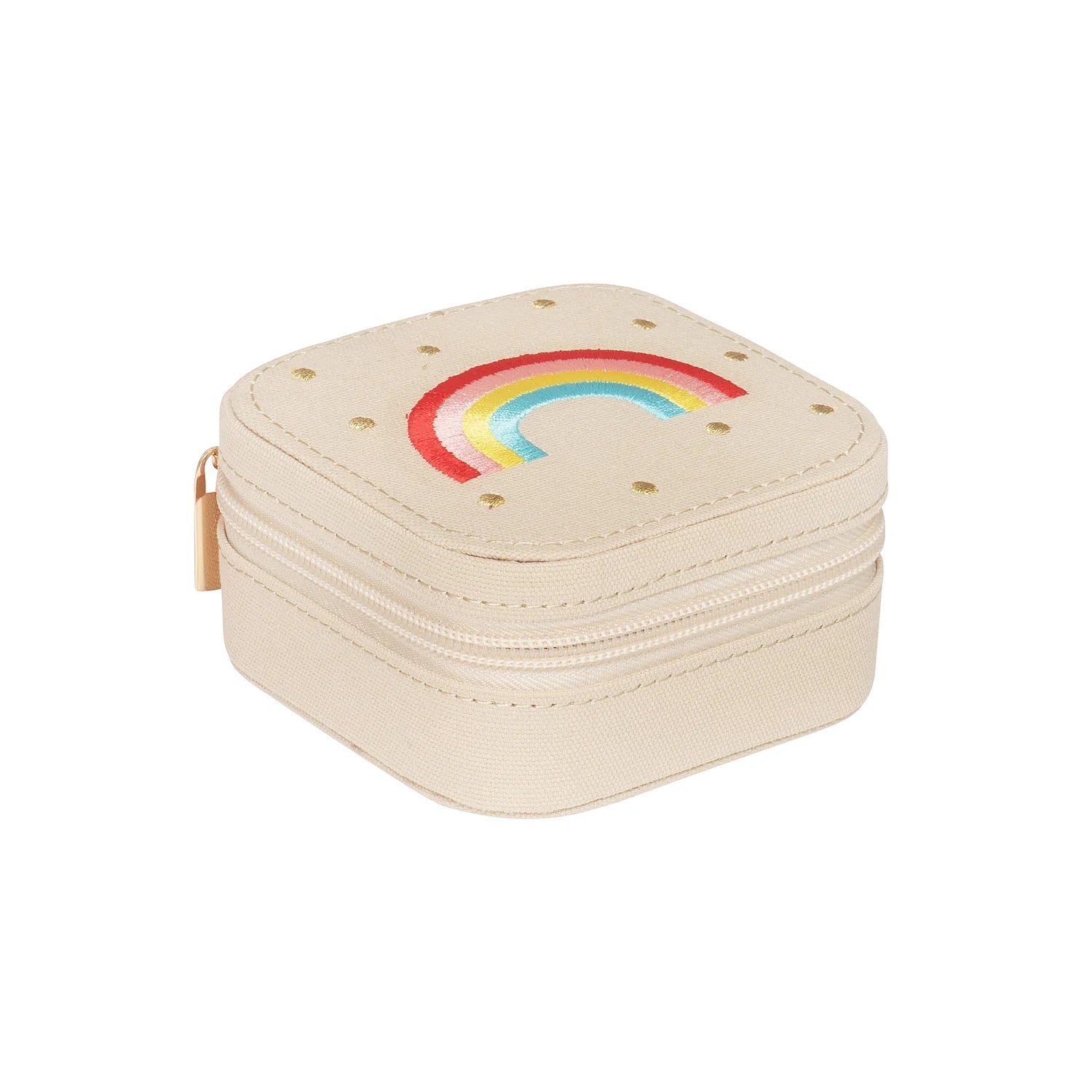 Vintage Regenbogen Quadratische Schmuckbox