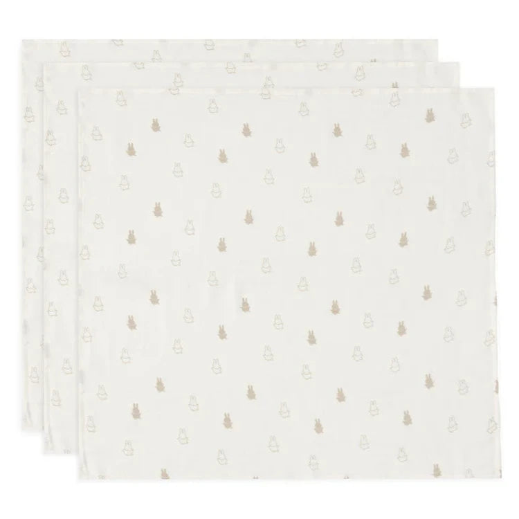 Spucktuch Hydrophil 70x70cm Happy Miffy Nougat (3er-Pack)