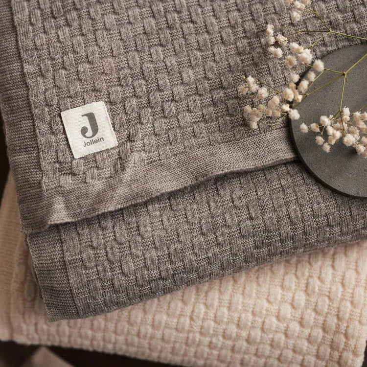 Kinderbett Decke - Weave Merino Wool Funghi