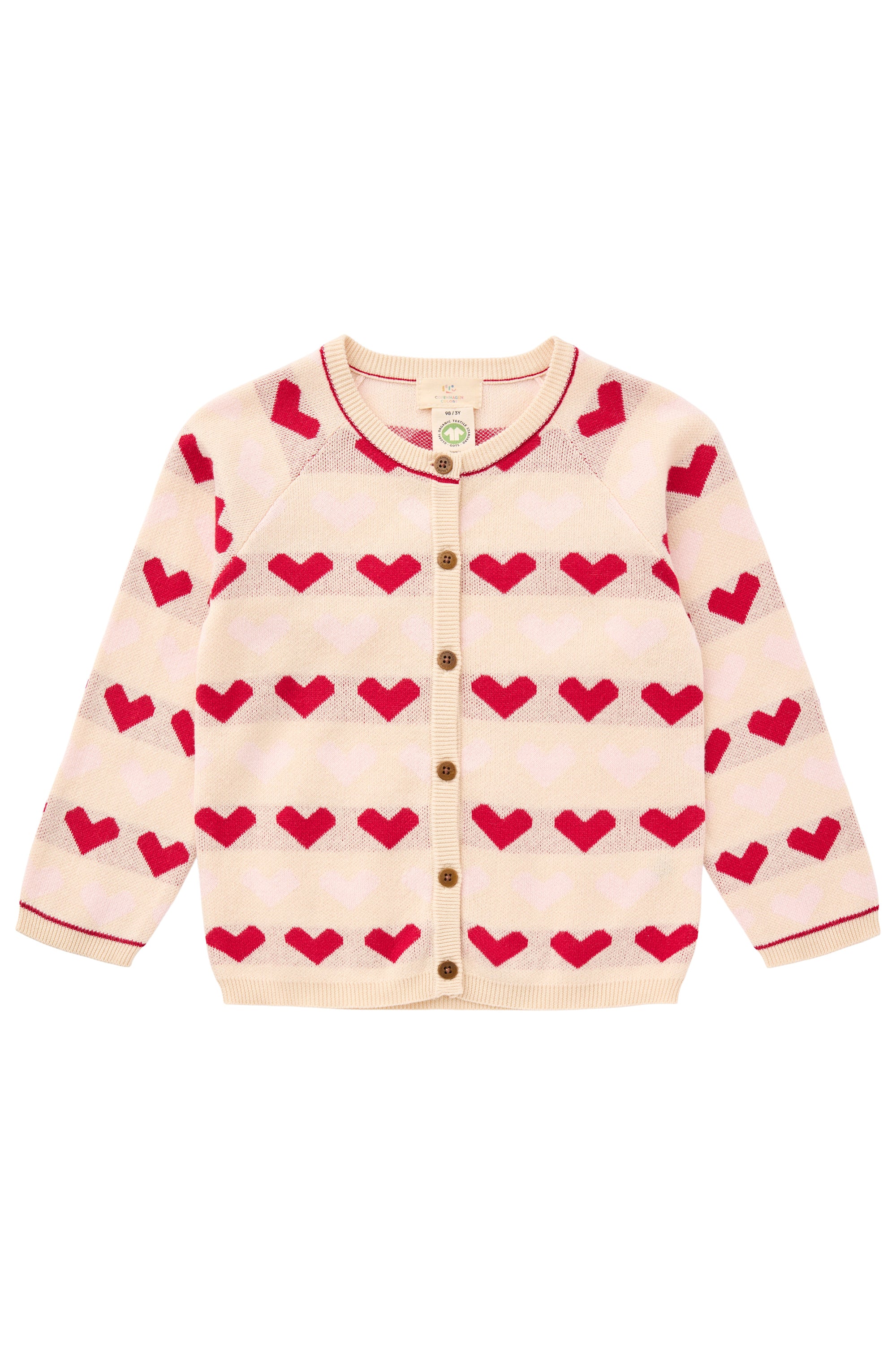 Kinder-Strickcardigan mit Herz