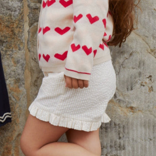Kinder-Strickcardigan mit Herz