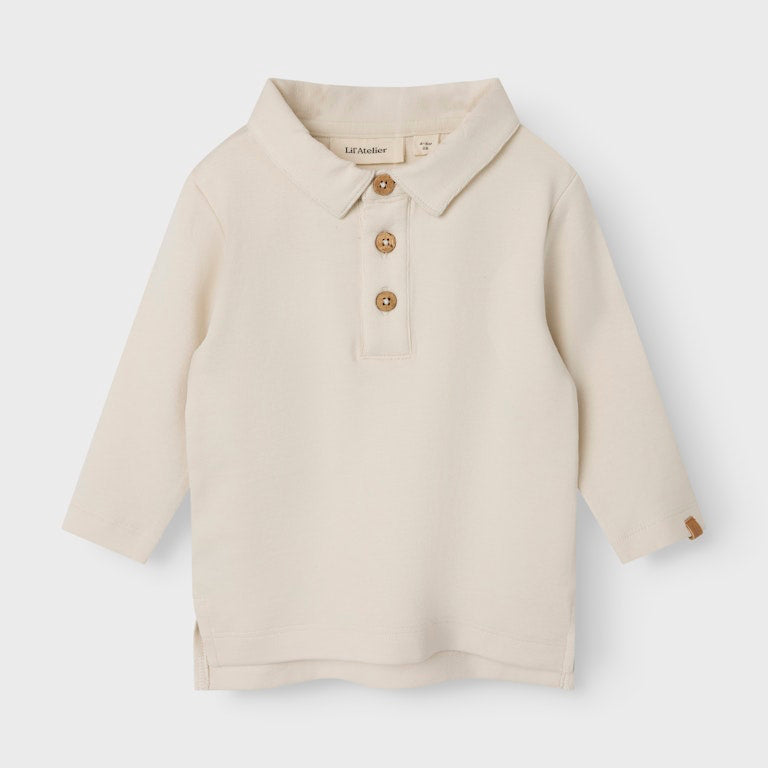Langarmshirt mit Polokragen - 'NBMFUNDO'