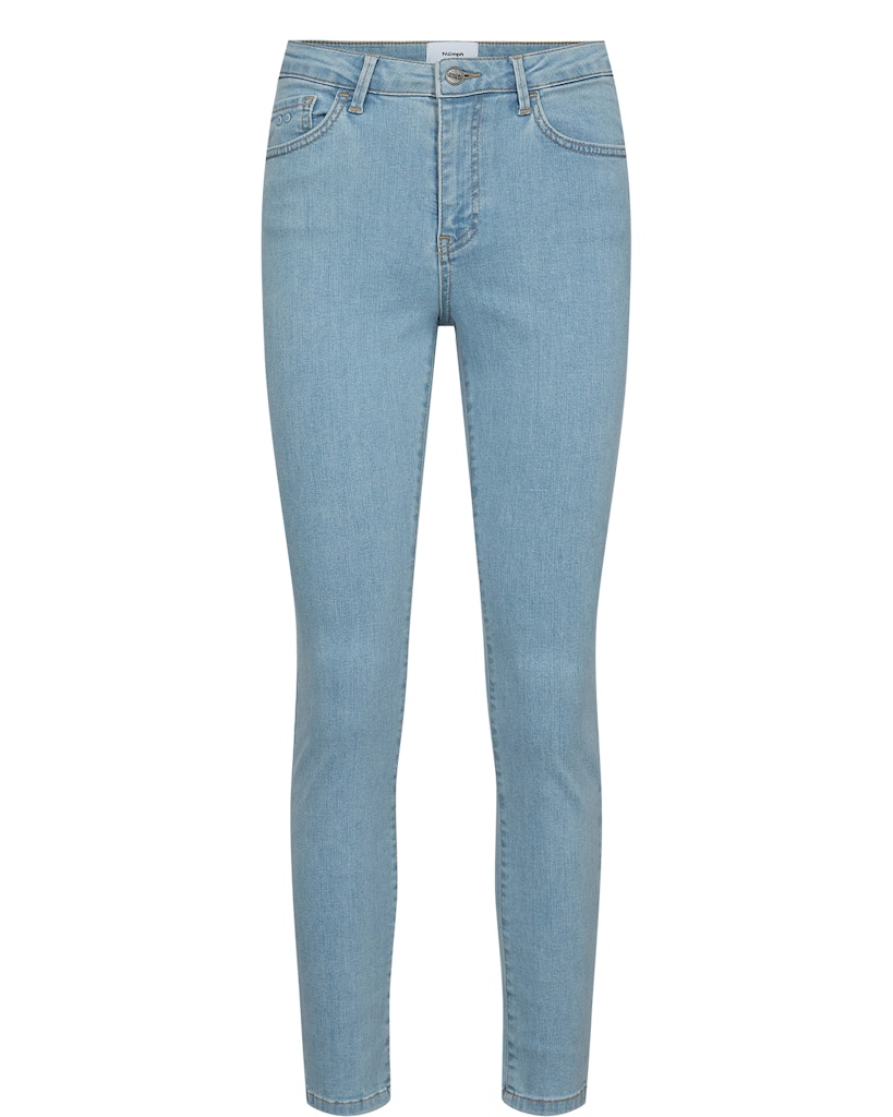 NUSIDNEY CROPPED JEANS - Light Blue Denim