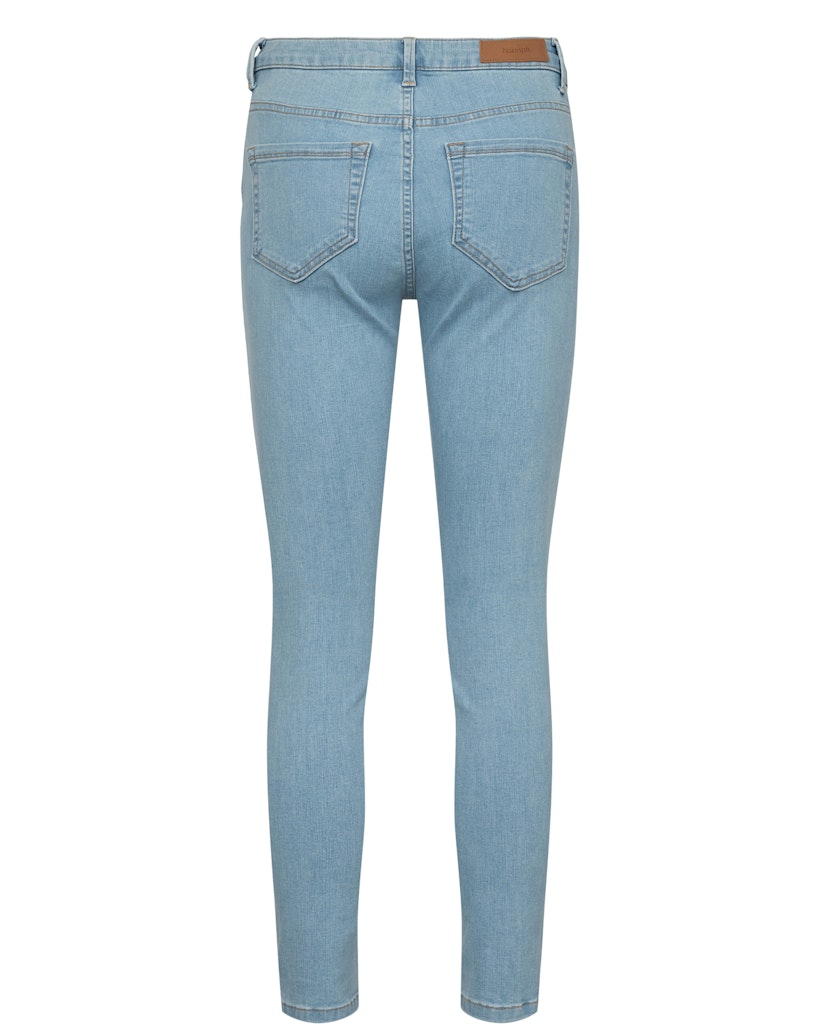 NUSIDNEY CROPPED JEANS - Light Blue Denim