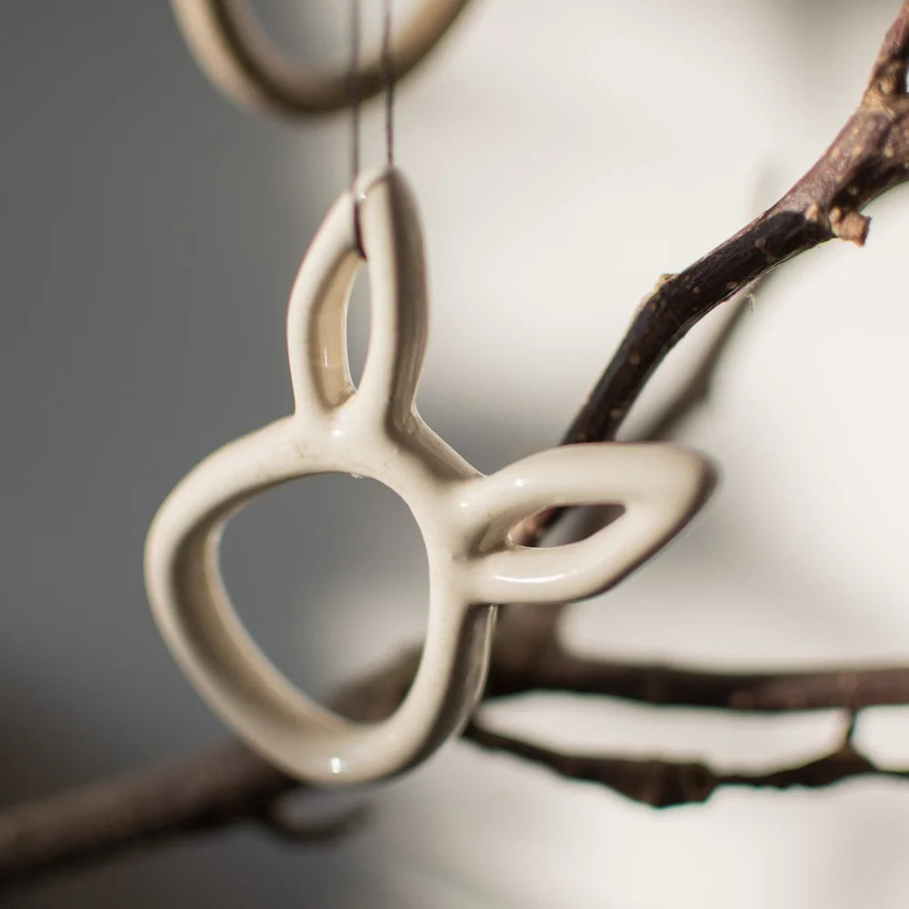 Osterdekoration - 'Sprinkle' Anhänger Vanille