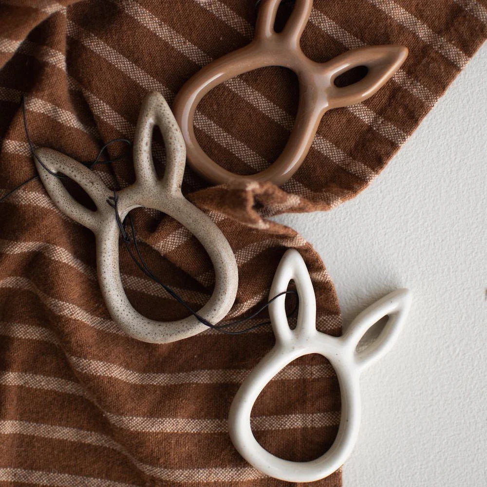 Osterdekoration - 'Sprinkle' Anhänger Beige