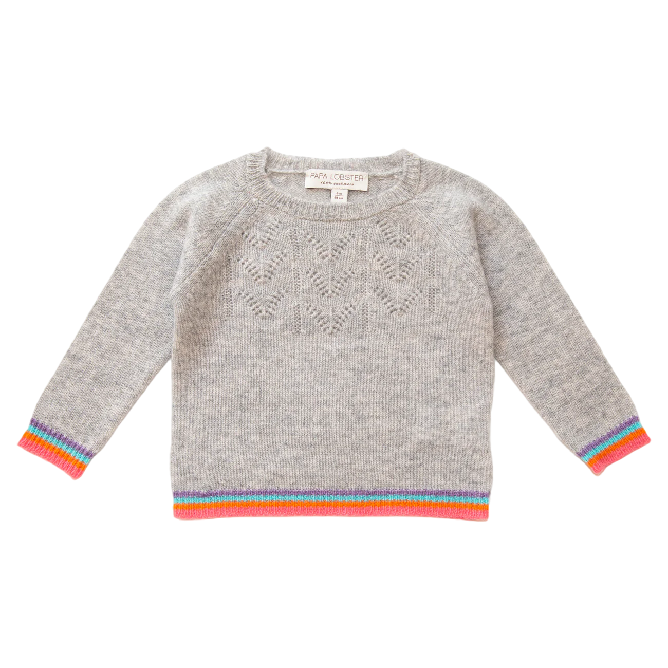 Strickpullover Grau - 100% Kaschmir