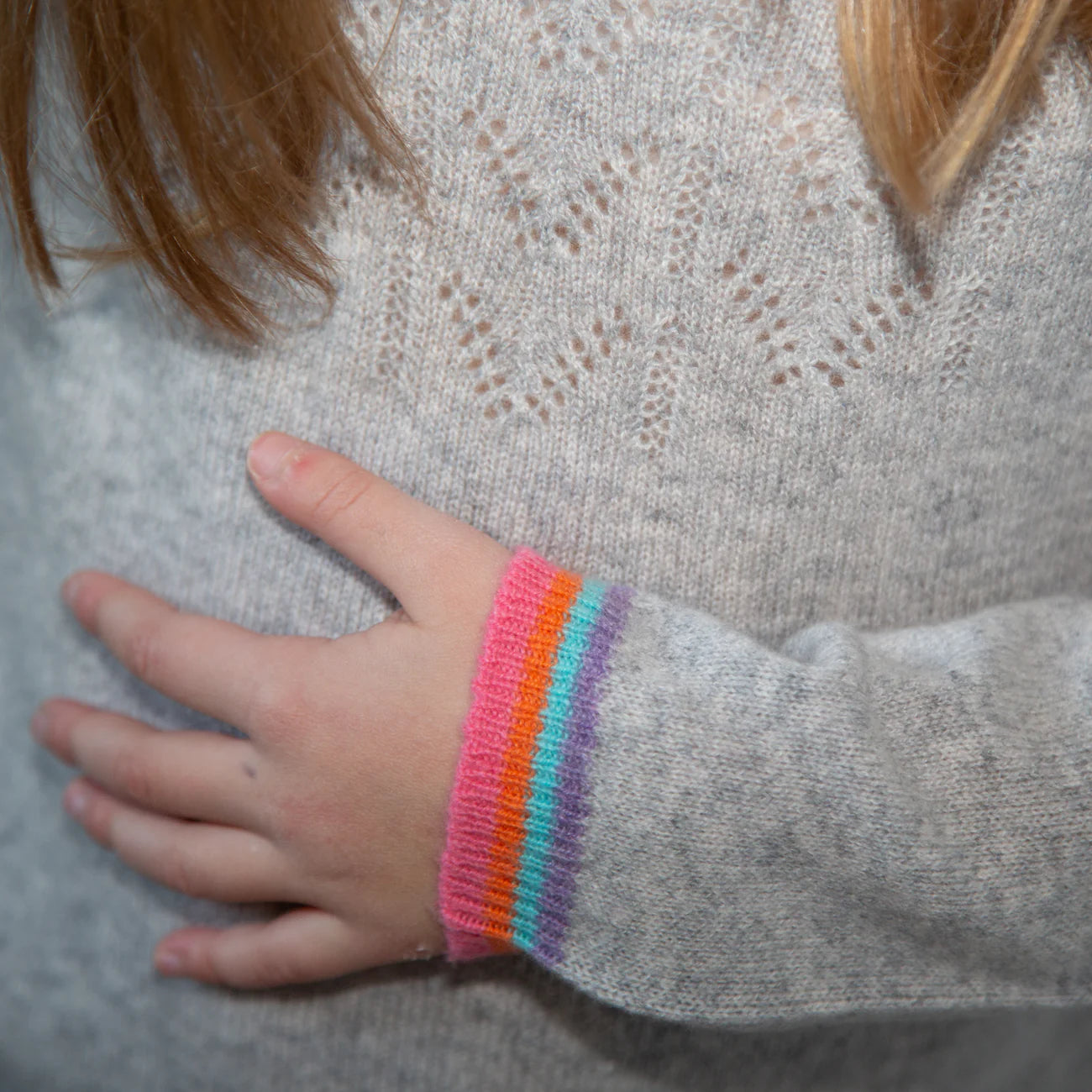 Strickpullover Grau - 100% Kaschmir