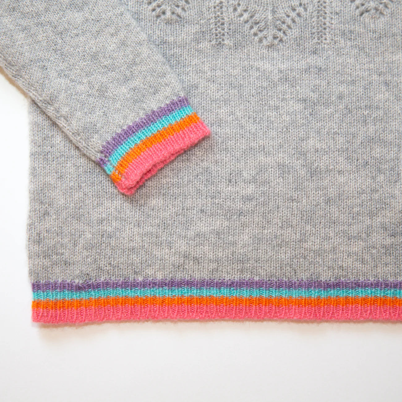 Strickpullover Grau - 100% Kaschmir