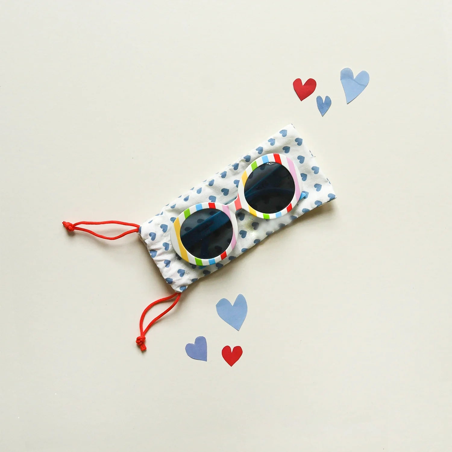 Vintage Regenbogen-Streifen-Sonnenbrille