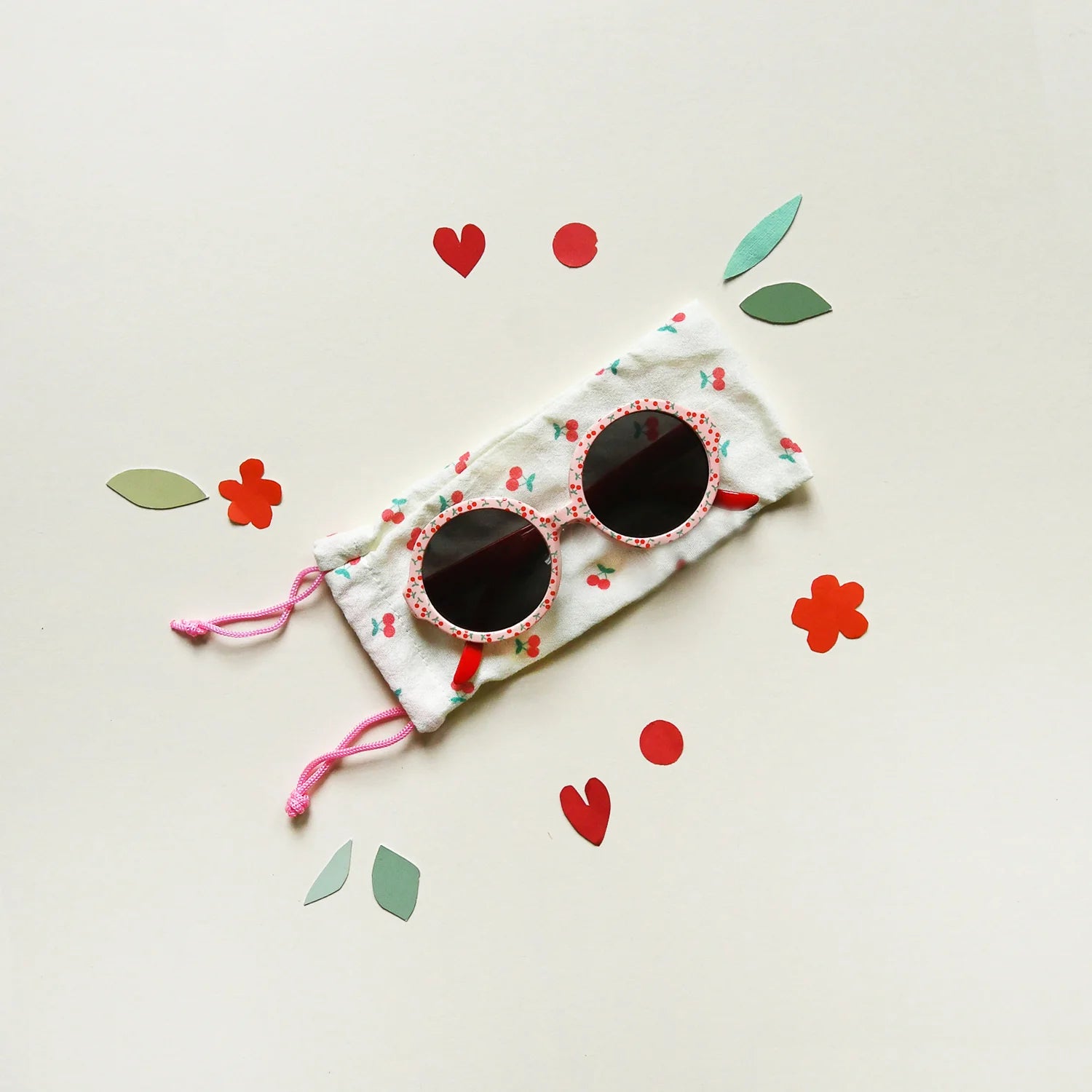 Süße Kirsch-Sonnenbrille Pink