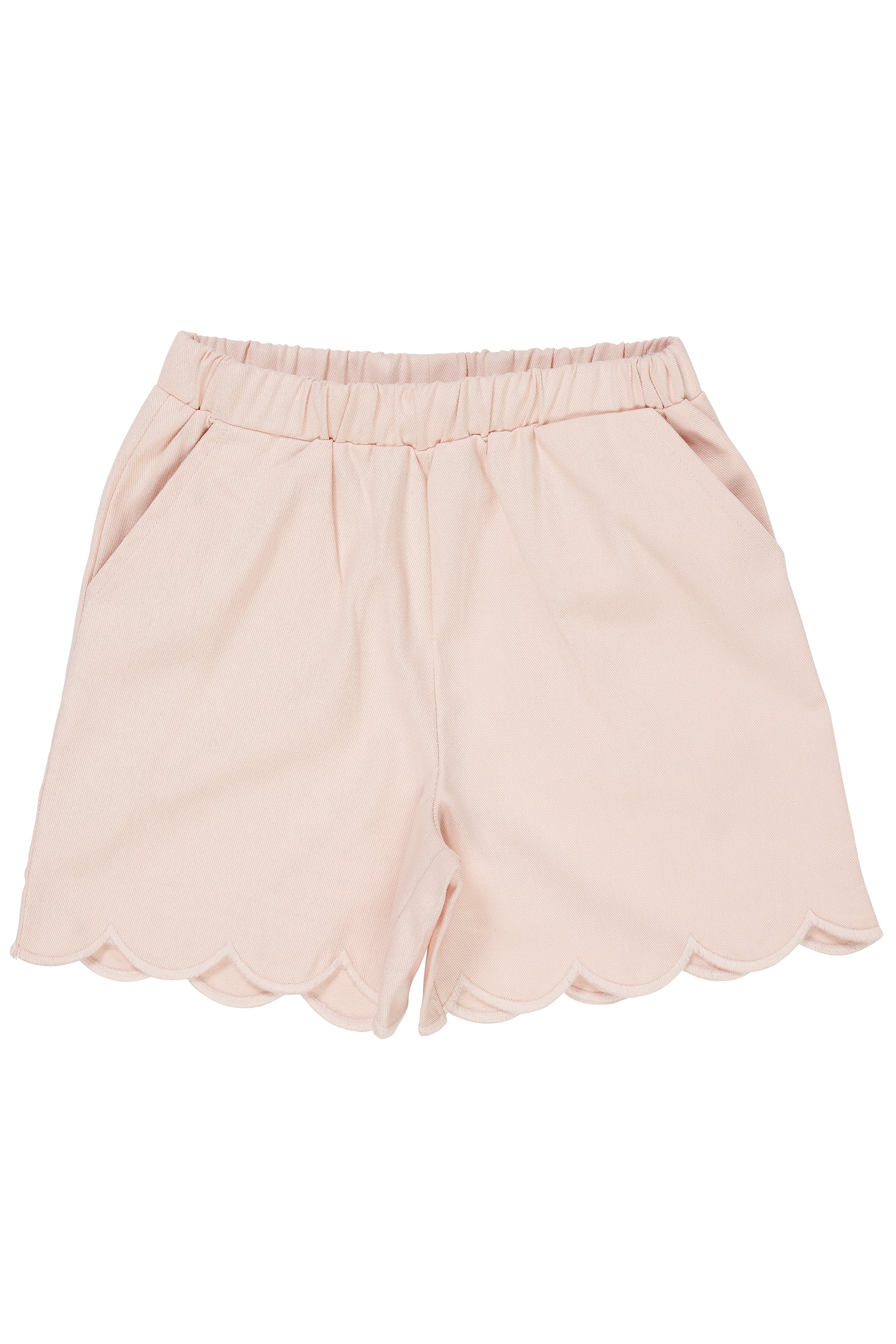 Twill-Shorts mit Muschelsaum Dusty Rose