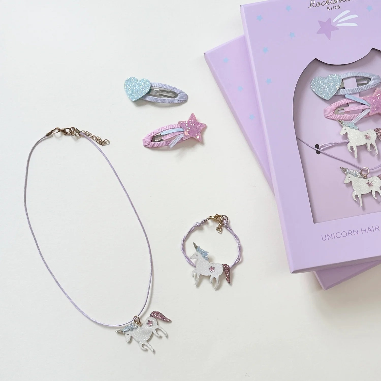 Einhorn Haar- & Schmuck-Set