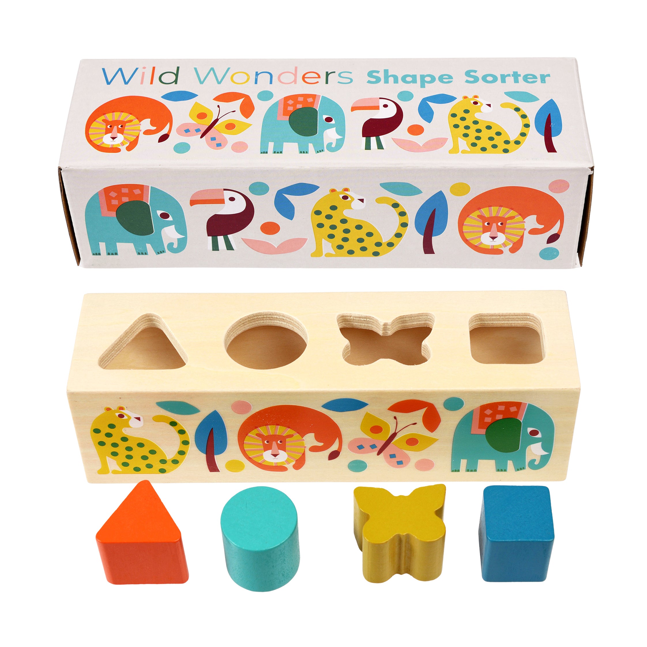 Wooden Shape Sorter - Wild Wonders