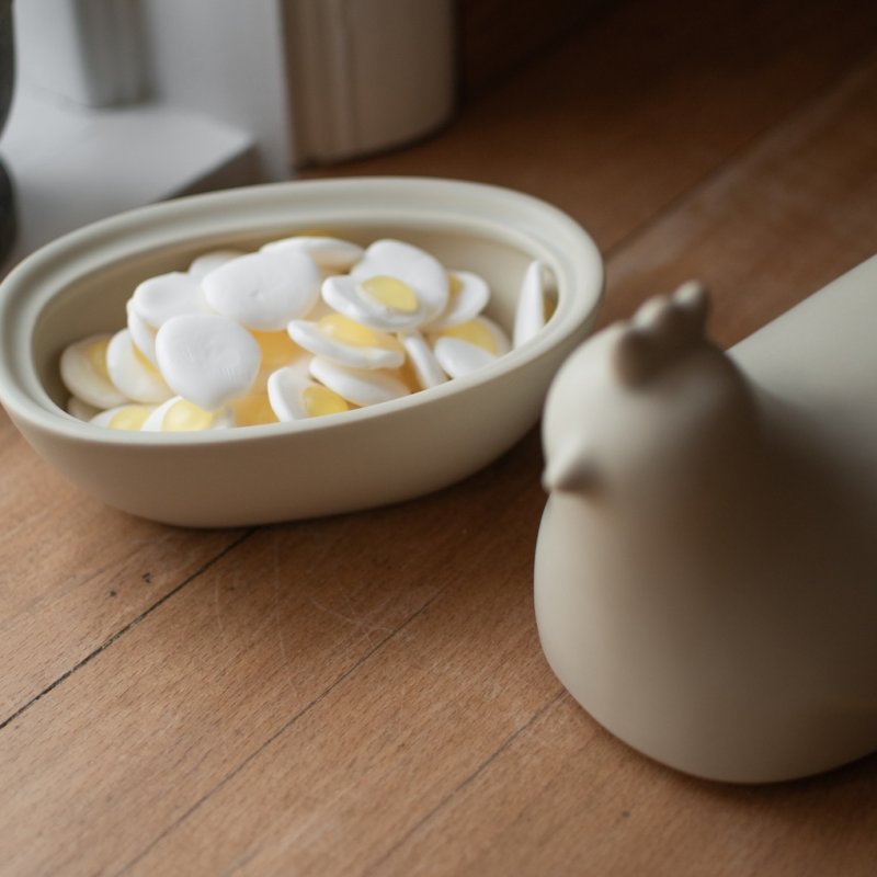 Decorative Schale - 'Happy Hen' Creme