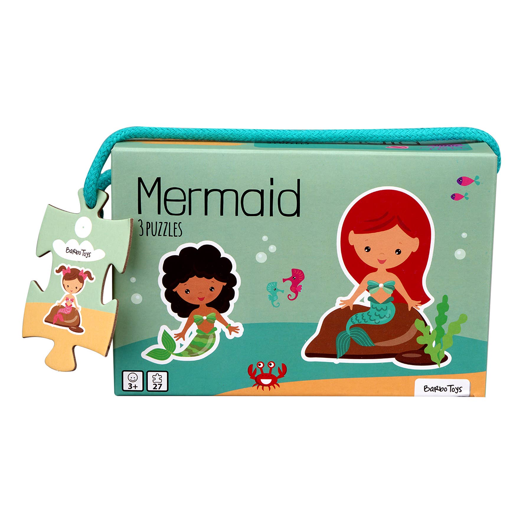 3er Set Puzzle - Meerjungfrau