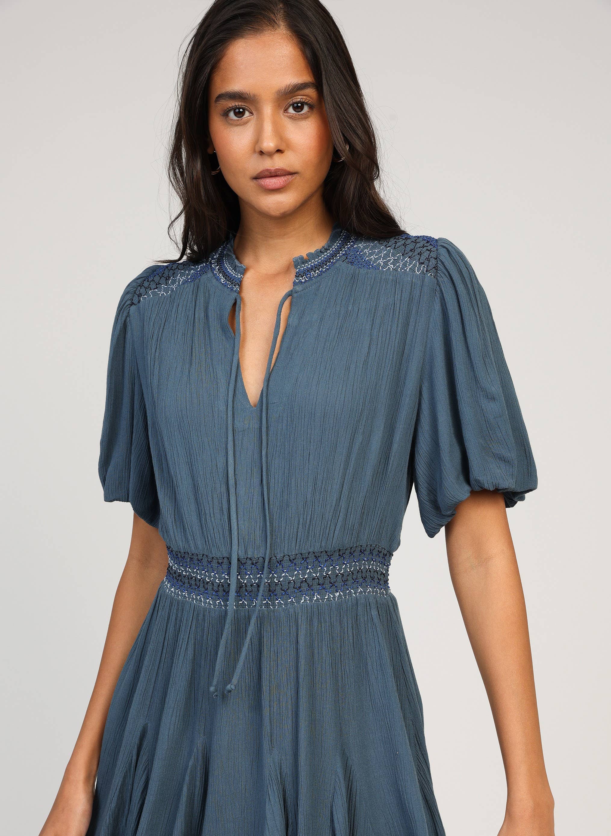 OCLAUDE Kleid blau