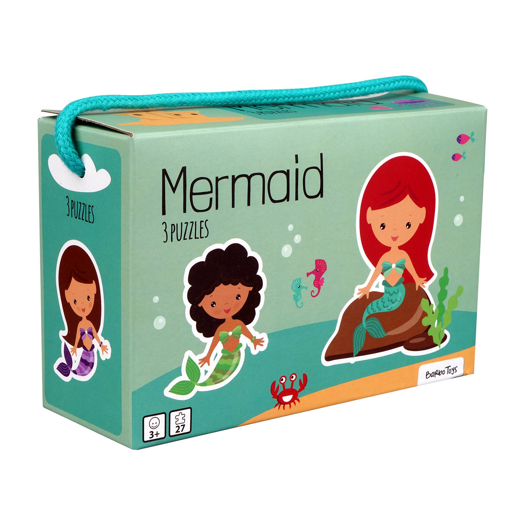 3er Set Puzzle - Meerjungfrau
