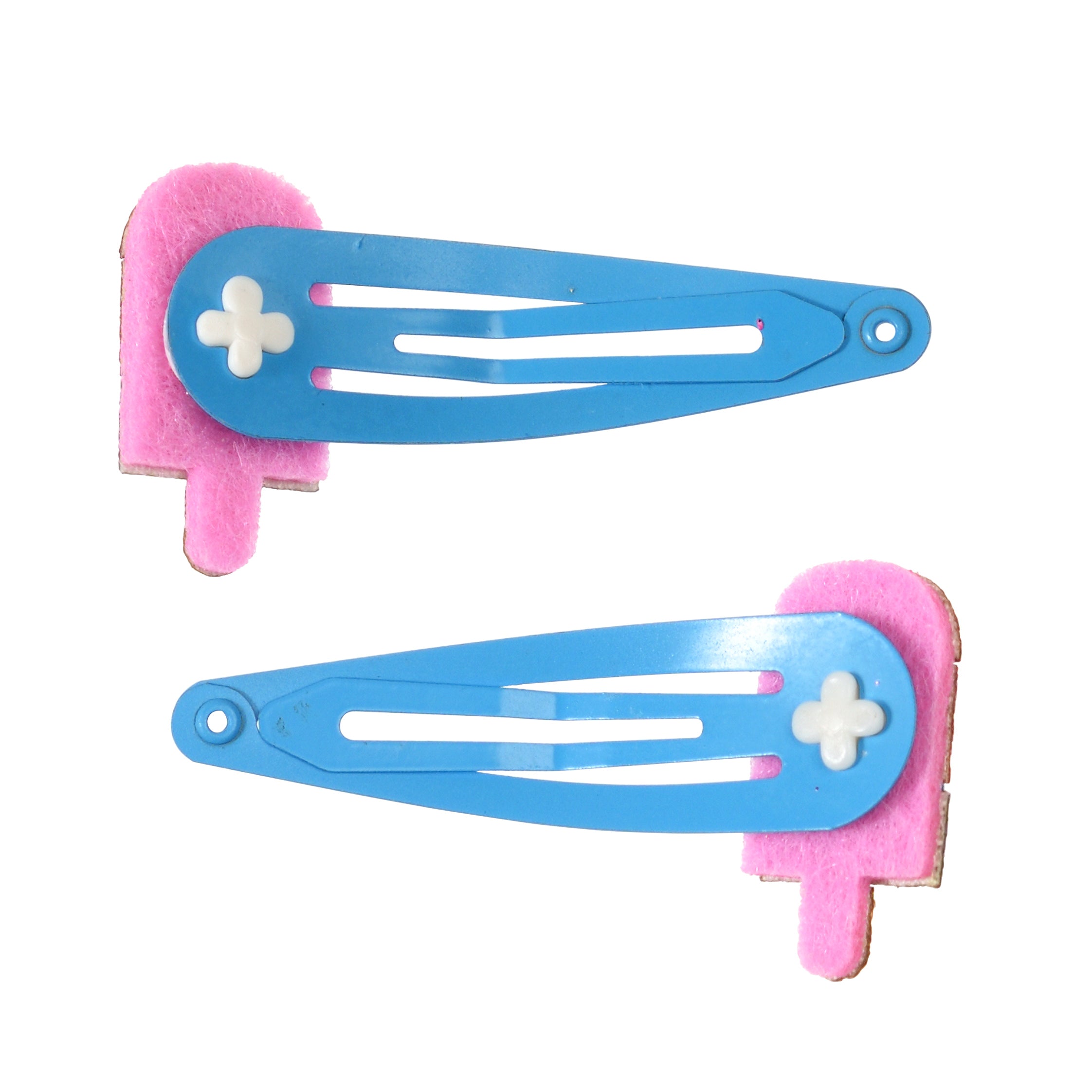 Glitter Hair Clips (set of 2) - Ice Lolly