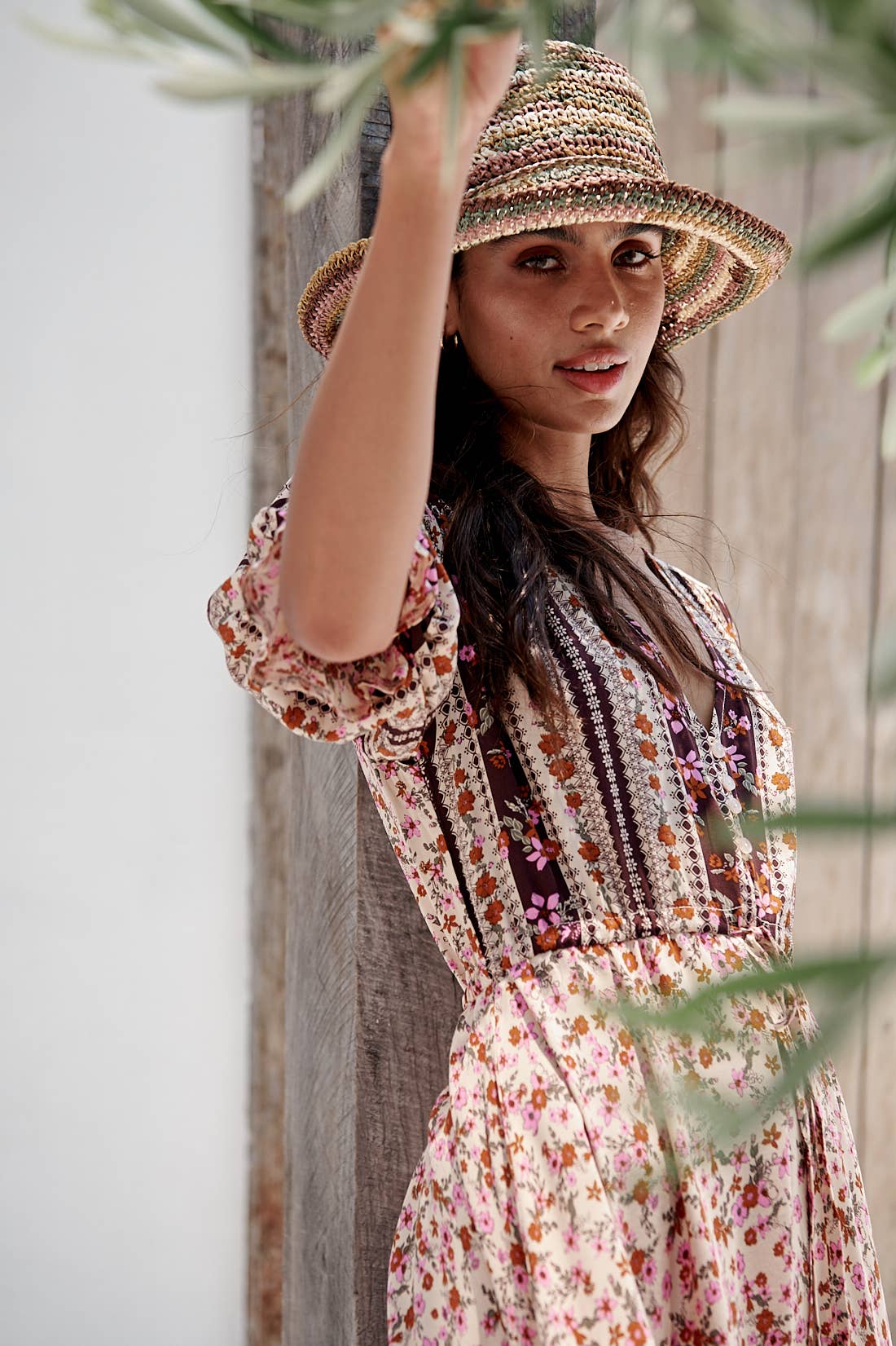 Maxikleid Lorena mit floralem Muster