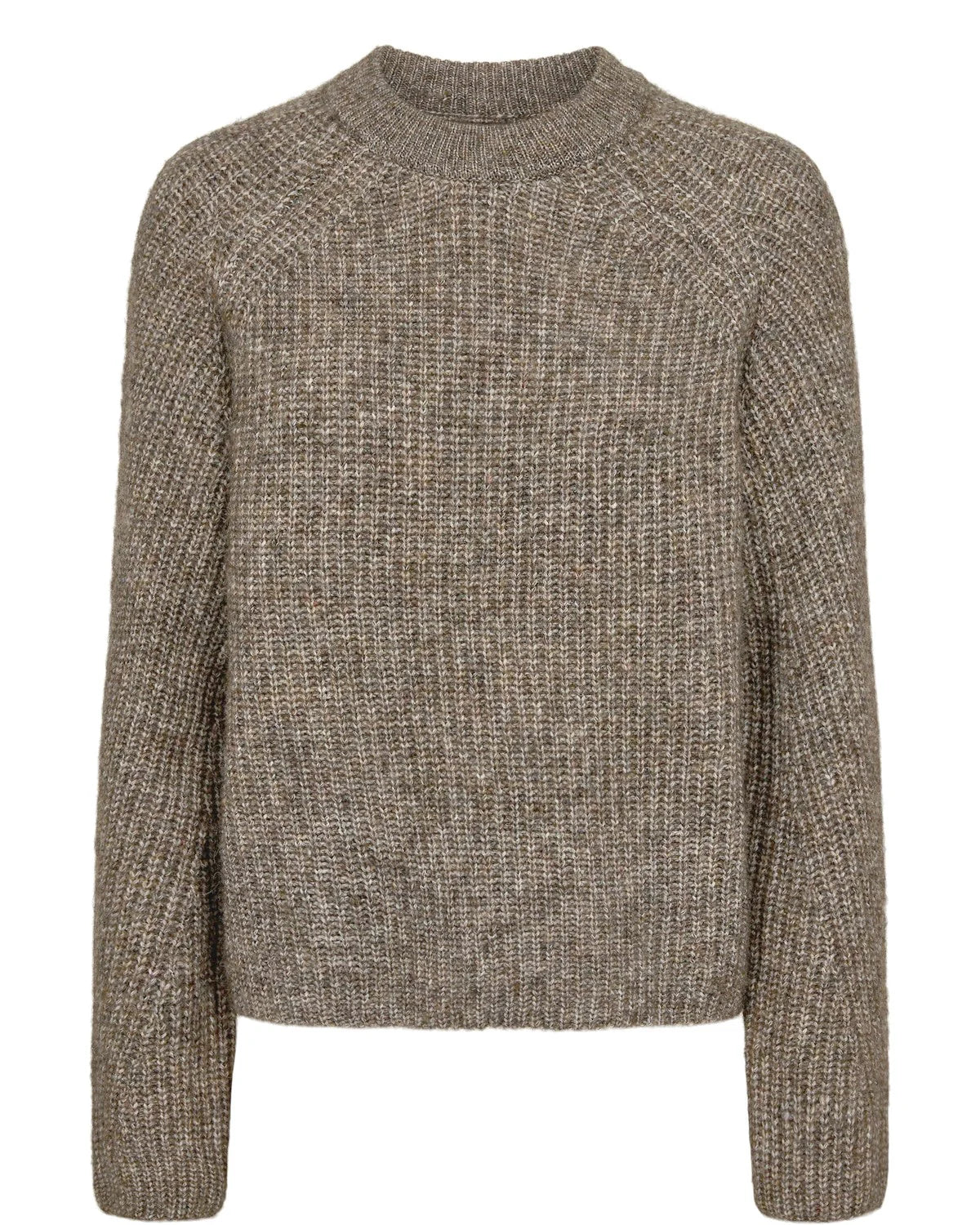 NUZIDNI Pullover - Fossil Melange