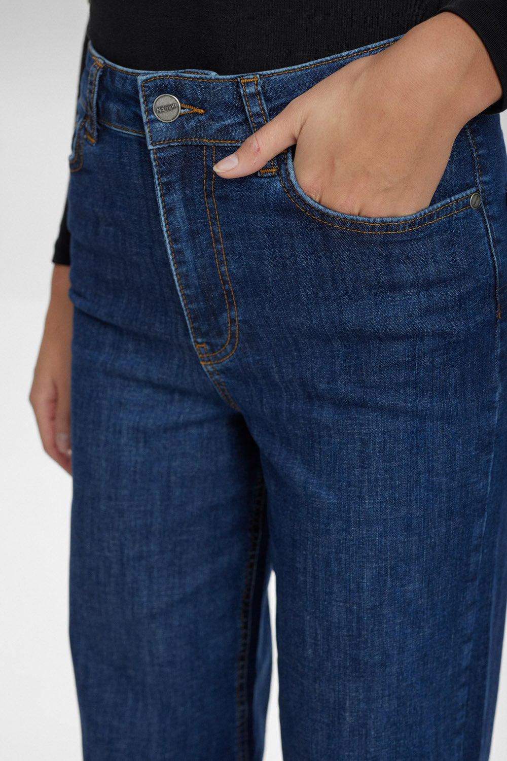 NUPARIS - Jeans long dark Blue
