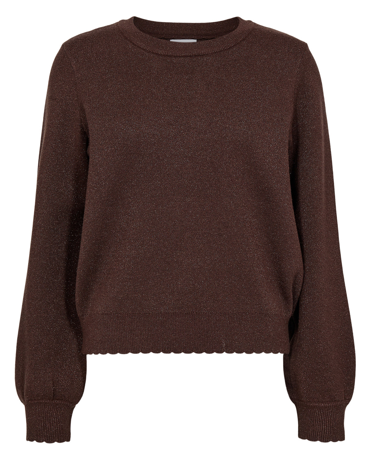 NUBIR Solid Pullover - Glitzerfäden