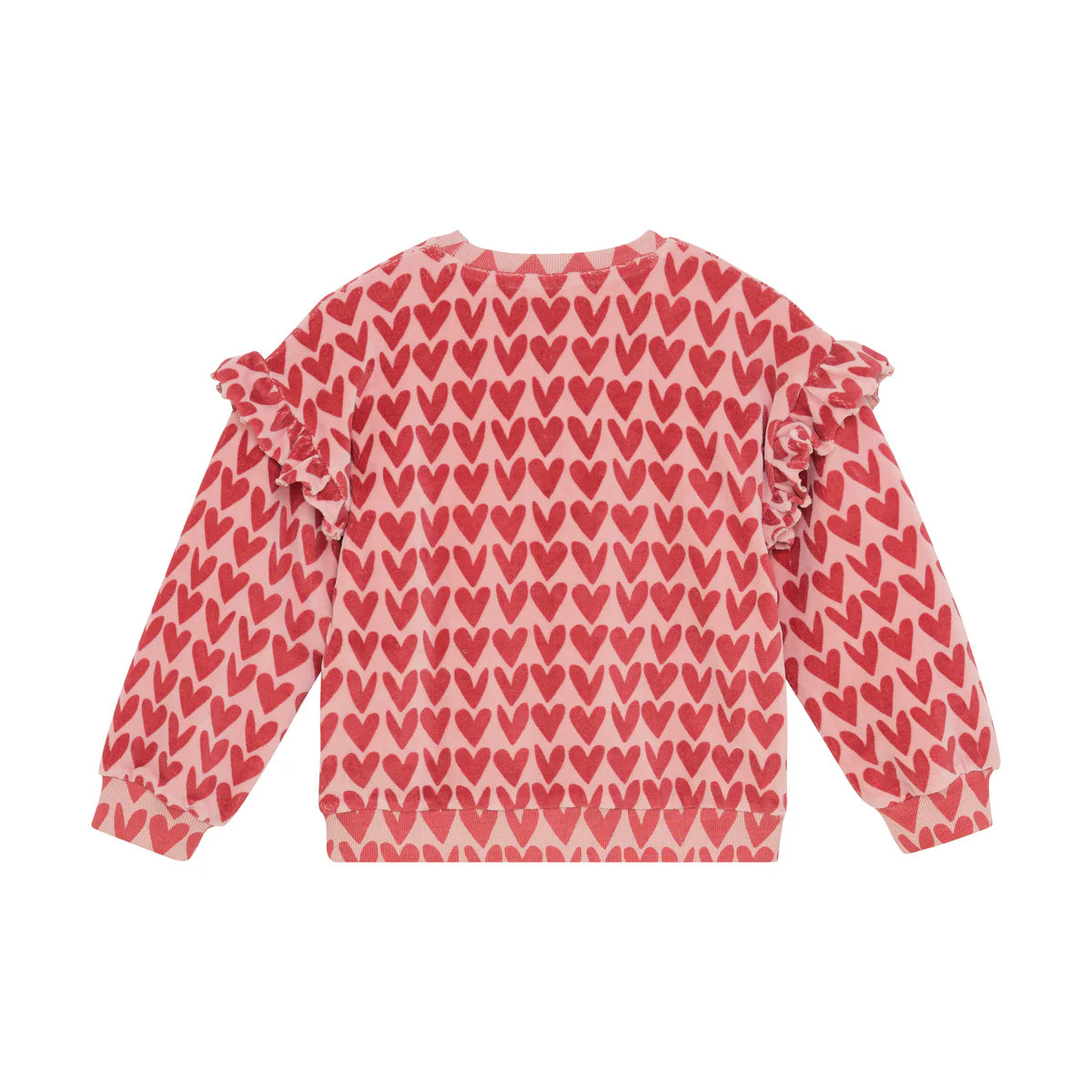 Sweater Herzprint Frottee