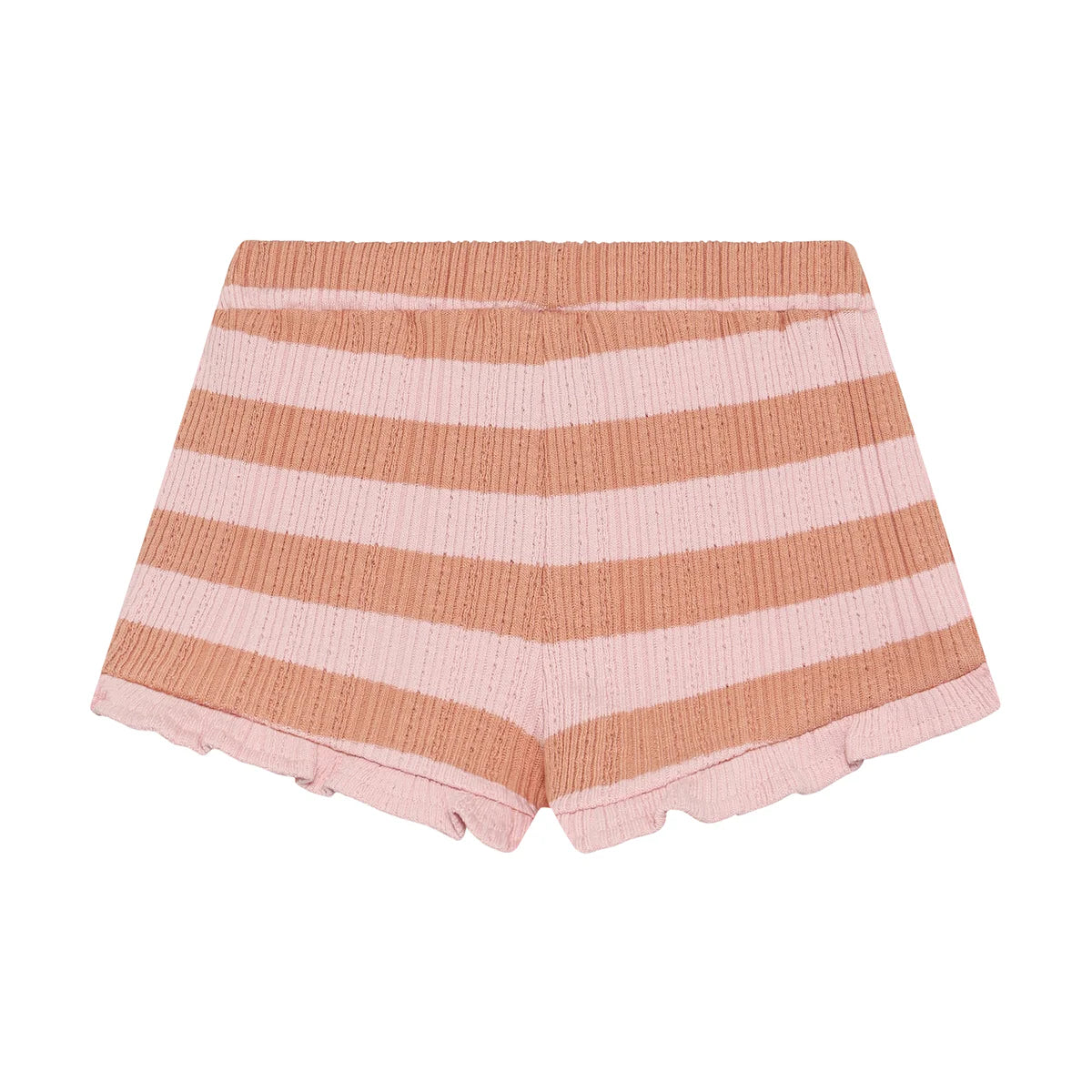 Ruffle Short Fancy Stripe - Silver Pink