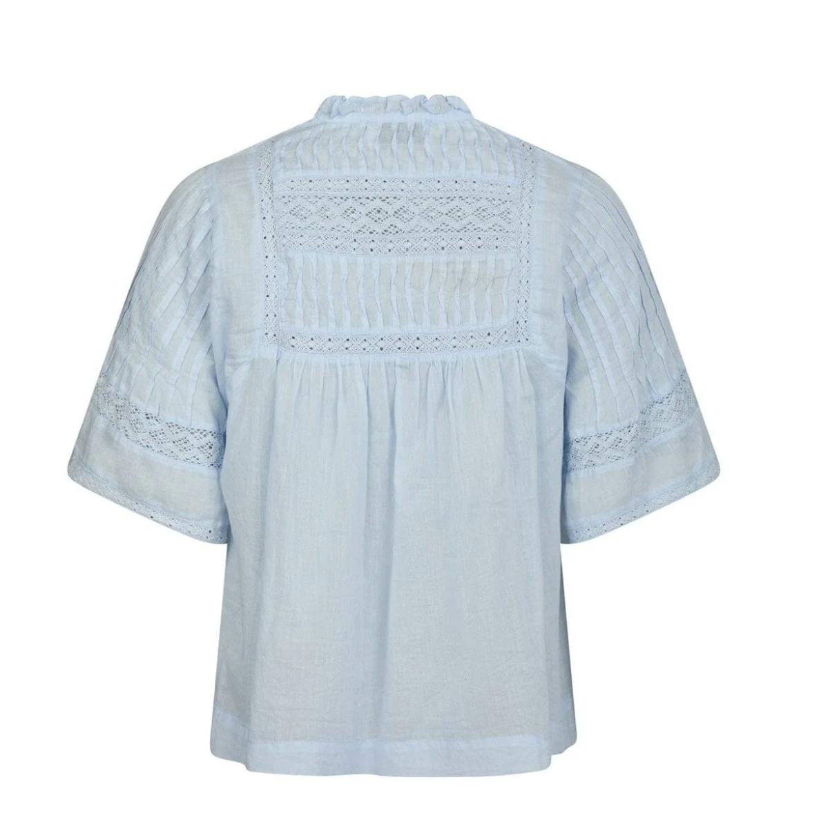 Siama S Voile Bluse, Hellblau