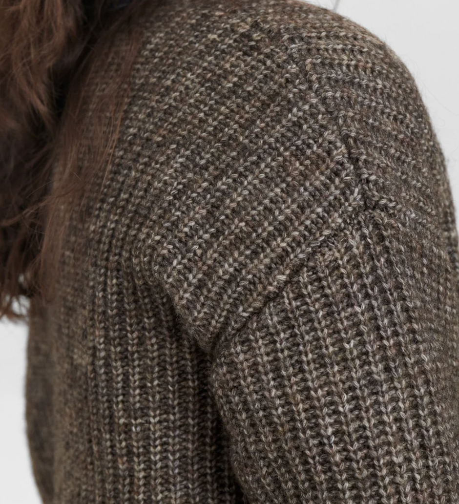 NUZIDNI Strickjacke  Dark Earth