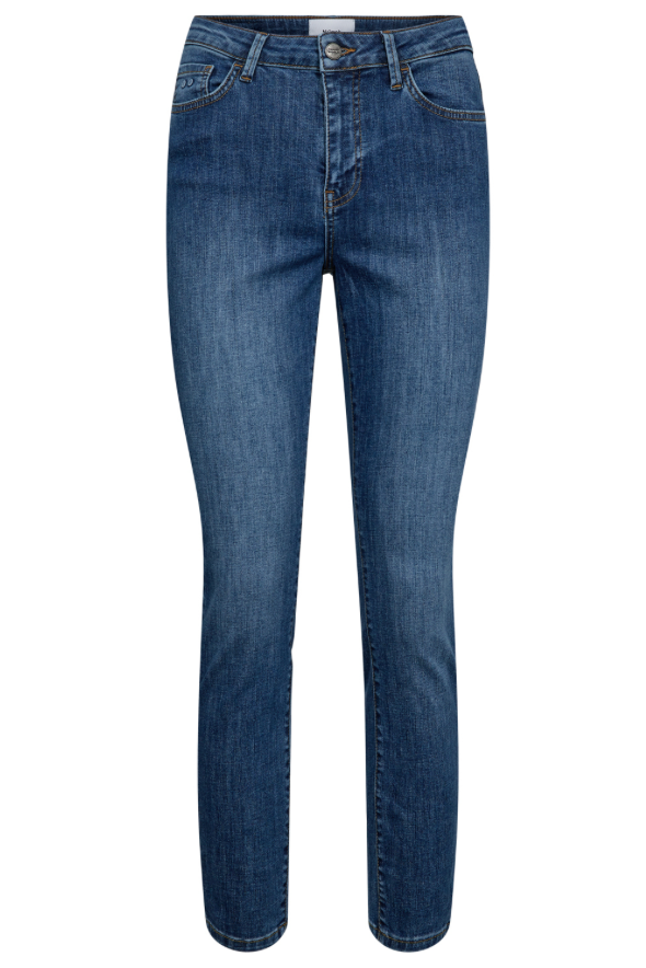NUSIDNEY - Cropped Jeans Blue