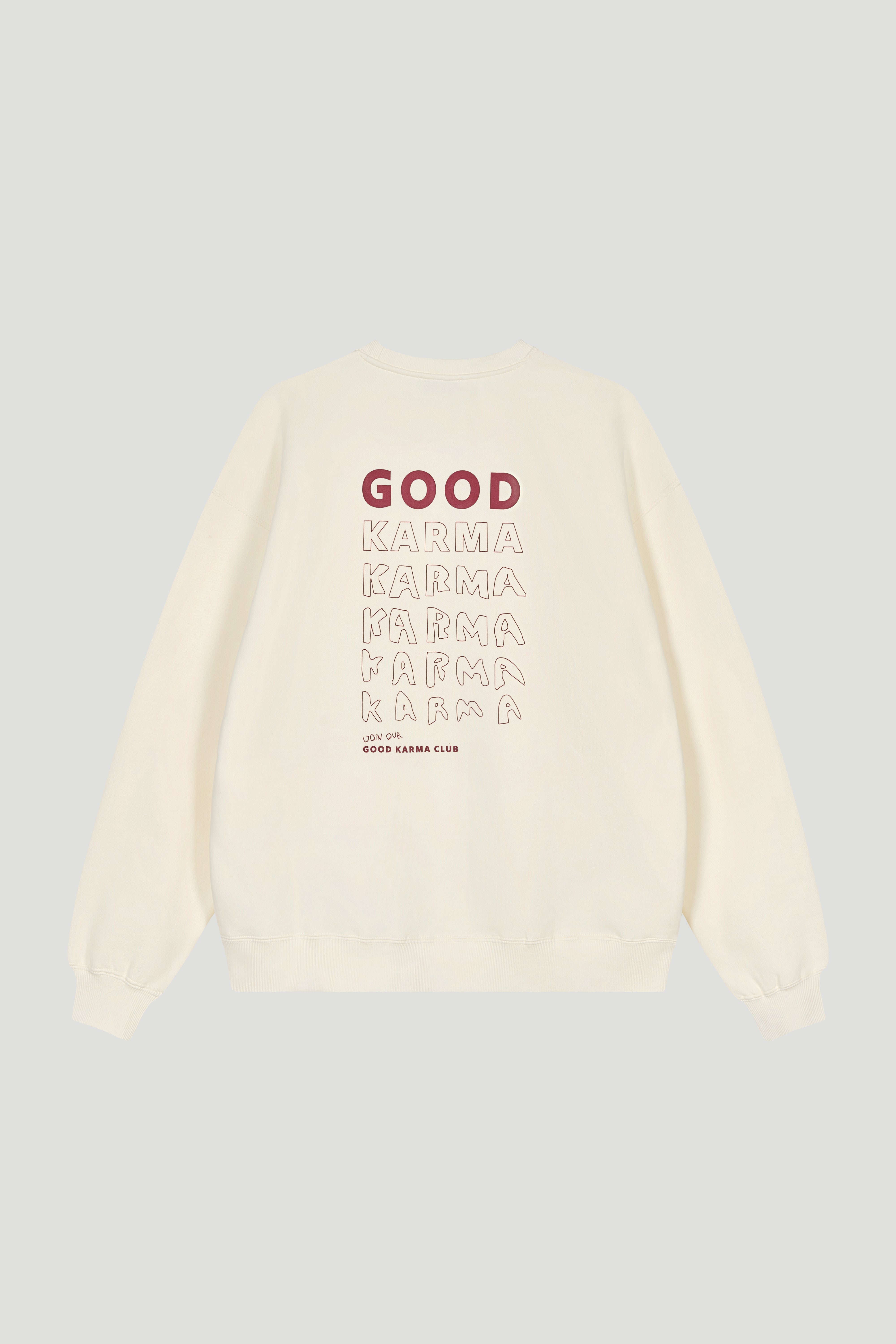 OV Sweater Good Karma crema OH April