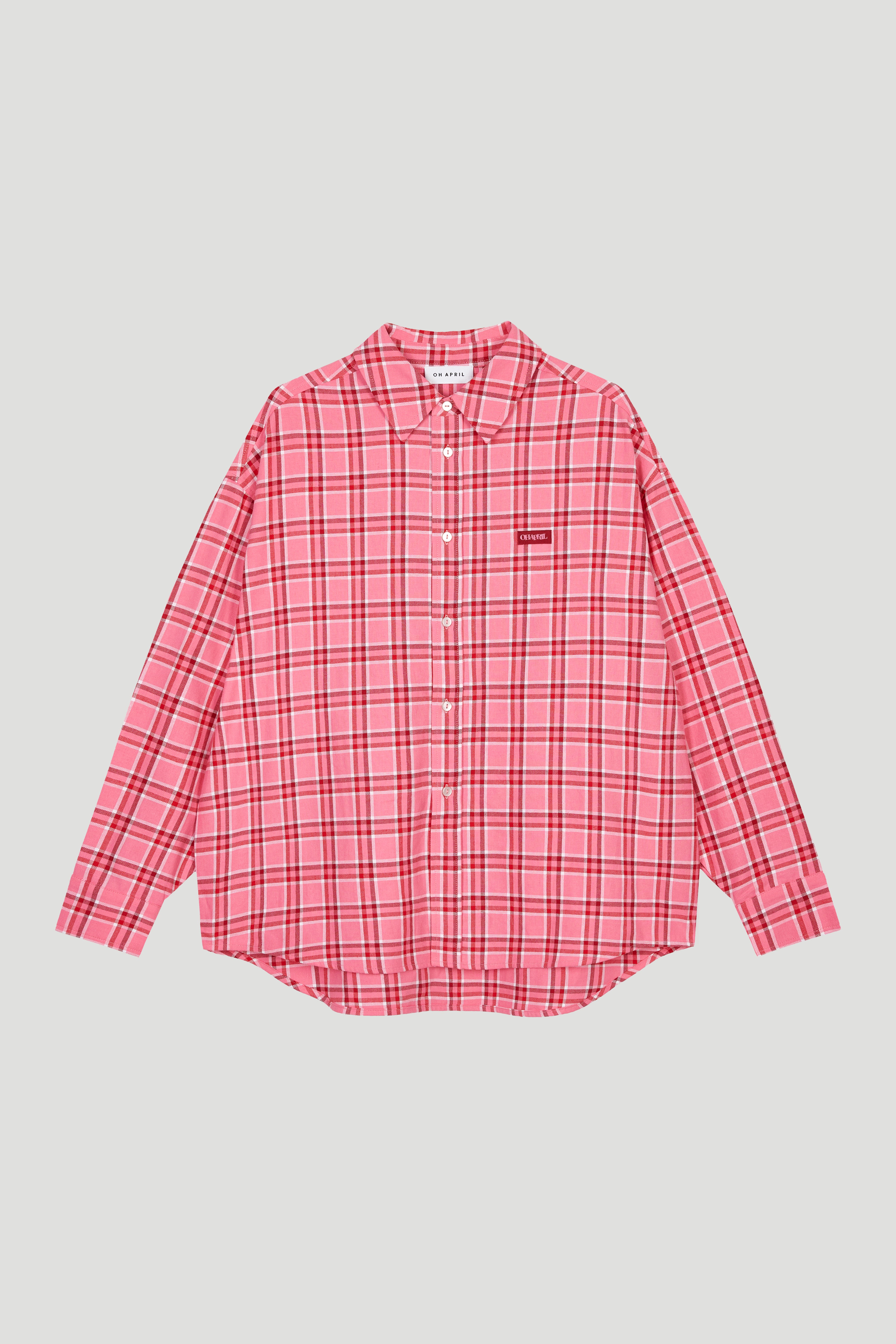 Flanellhemd Vivian Karo pink OH April