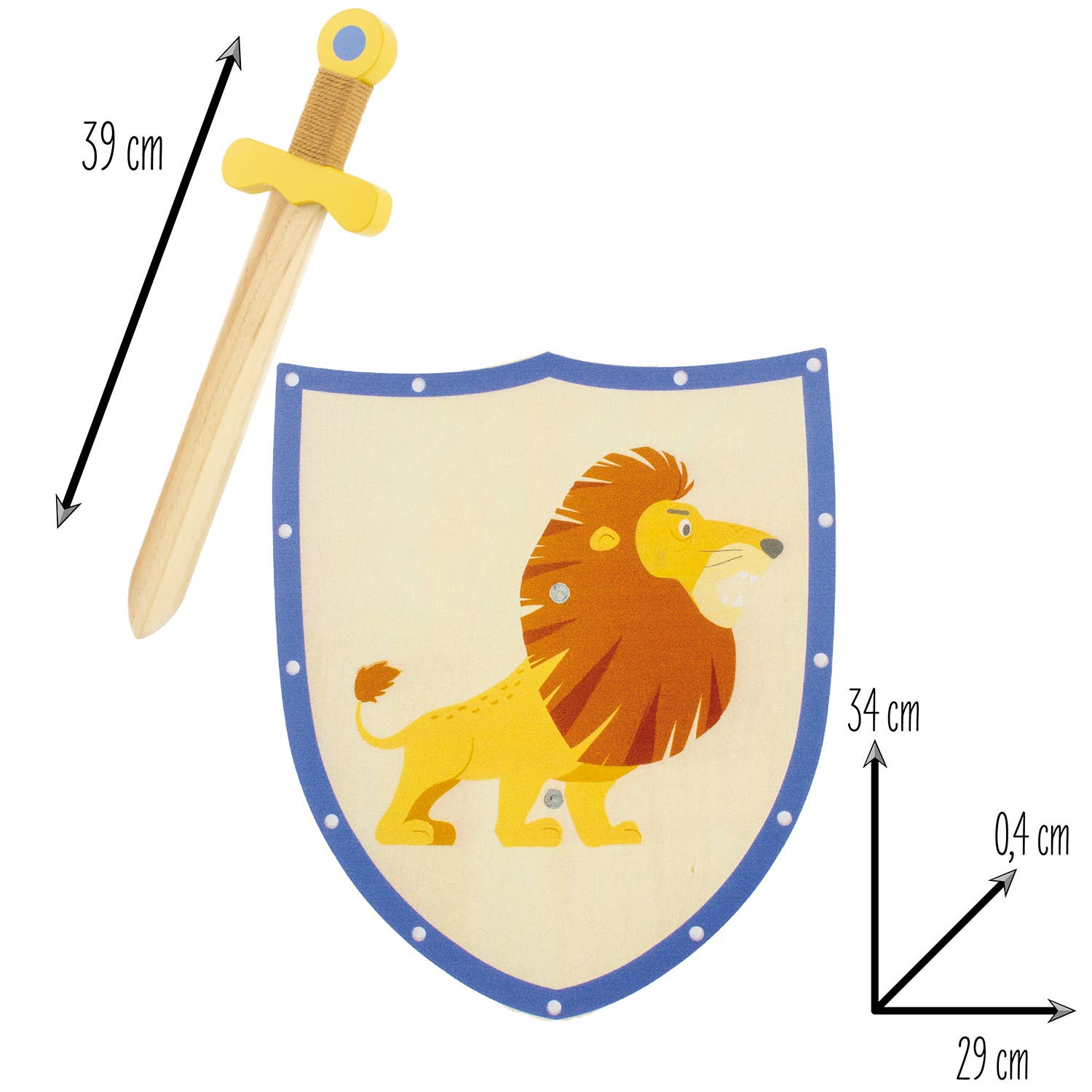 Schwert und Schild - Löwe