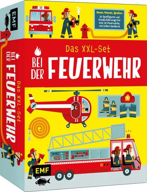 Das XXL-Set – Bauen, Wissen, Spielen:  Bei der Feuerwehr