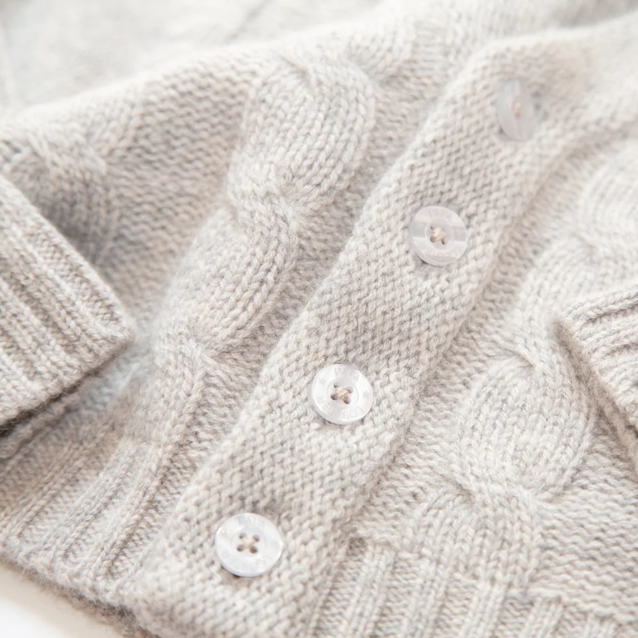 Zopfstrickjacke JULES 100% Kaschmir